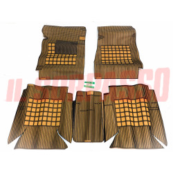SOPRA TAPPETI INTERNI BEIGE E NERI SENZA PONTE FIAT 125 BERLINA SPECIAL FILGOMMA