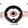 VOLANTE STERZO PULSANTE CLACSON MOZZO FIAT 124 850 DINO COUPE SPIDER SECURA 37CM