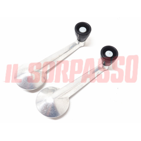 MANIGLIE ALZAVETRO PORTA IN ALLUMINIO FIAT 500 F GIARDINIERA 124 850 ORIGINALI