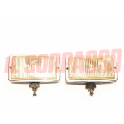 FENDINEBBIA RETTANGOLARI HELLA 24 X 13 CM AUTOCARRI ANNI 70 80 INGIALLITI