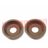 ROSETTE MANIGLIE ALZAVETRO MARRONI FIAT 600 D MULTIPLA - 1100 103 ORIGINALI