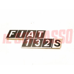 SCRITTA SIGLA COFANO POSTERIORE FIAT 132 S ALLUMINIO ORIGINALE NOS