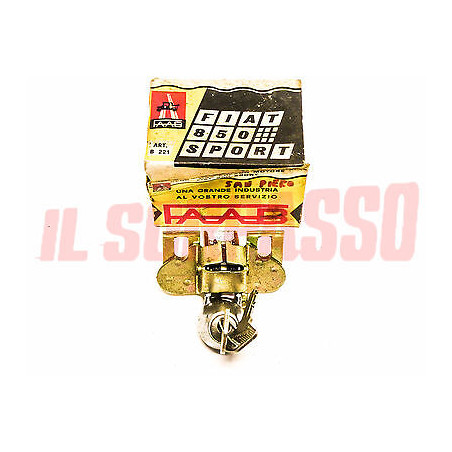 PULSANTE SERRATURA BAULE COFANO POSTERIORE FIAT 850 COUPE - SPORT ORIGINALE