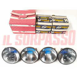 GRUPPI OTTICI FANALI FARI FIAT 128 COUPE SL 131 SPECIAL 132 ORIGINALI SIEM NOS