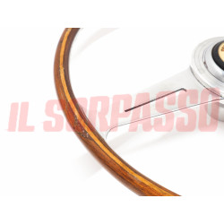 VOLANTE STERZO IN LEGNO PULSANTE CLACSON FIAT TOPOLINO 500 A B C 1100 B E 600 1S