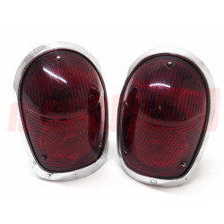FANALI POSTERIORI PLASTICA ROSSA ALFA ROMEO 1900 BERLINA ORIGINALI CARELLO NOS