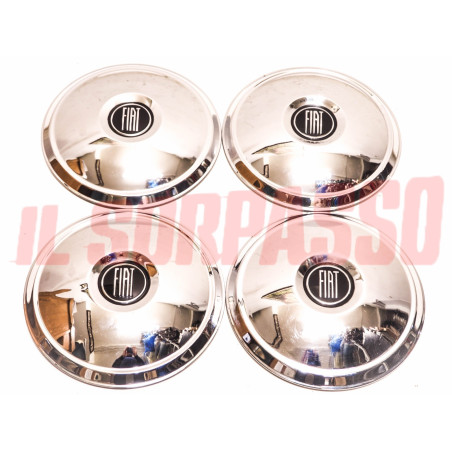 COPPE RUOTA BORCHIE CERCHI FIAT 1100 103 H D 1200 1500 SPIDER CABRIO NOS