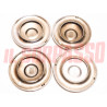 COPPE RUOTA BORCHIE CERCHI FIAT 1100 103 H D 1200 1500 SPIDER CABRIO NOS