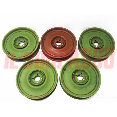 CERCHI RUOTA 5PZ FIAT TOPOLINO 500 A B C 1 SERIE ORIGINALI BORDO TONDO