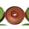 CERCHI RUOTA 5PZ FIAT TOPOLINO 500 A B C 1 SERIE ORIGINALI BORDO TONDO