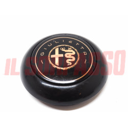 PULSANTE CLACSON + GHIERA VOLANTE ALFA ROMEO GIULIETTA BERLINA ORIGINALE NOS