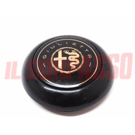 PULSANTE CLACSON + GHIERA VOLANTE ALFA ROMEO GIULIETTA BERLINA ORIGINALE NOS