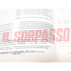 CATALOGO PARTI RICAMBIO CARROZZERIA MECCANICA LANCIA FLAVIA 2000 BERLINA COUPE
