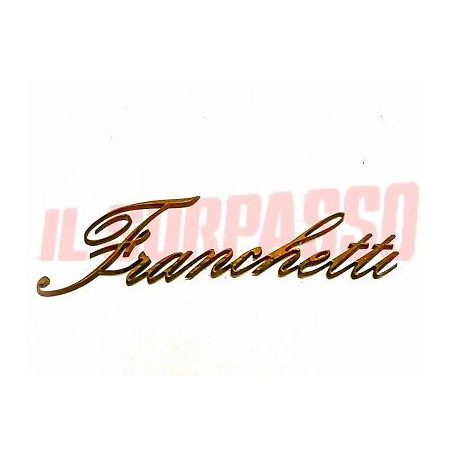 SCRITTA BARONE FRANCHETTI DORATA LANCIA LAMBDA ORIGINALE