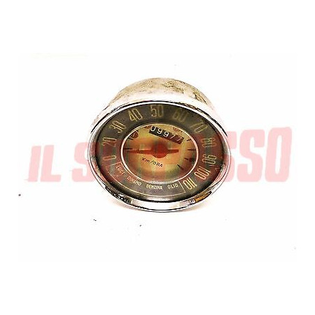 STRUMENTO CONTACHILOMETRI CRUSCOTTO FIAT 500 D ORIGINALE