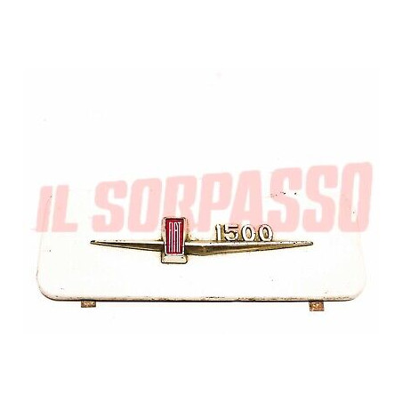 MOSTRINA CRUSCOTTO PORTA RADIO + SCRITTA FREGIO FIAT 1500 BERLINA ORIGINALE