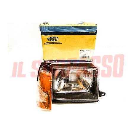 GRUPPO OTTICO DESTRO + FRECCIA ARANCIO FANALE FARO AUTOBIANCHI Y10 1S CARELLO