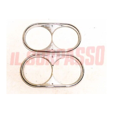 CORNICI CERCHI FARO DESTRO SINISTRO PLASTIC FIAT 1300 1500 BERLINA 850 FAMILIARE
