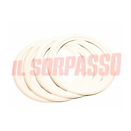 KIT 4 FASCE BIANCHE PER GOMME CERCHI DA 15 A.R GIULIETTA GT DUETTO GIULIA 2600