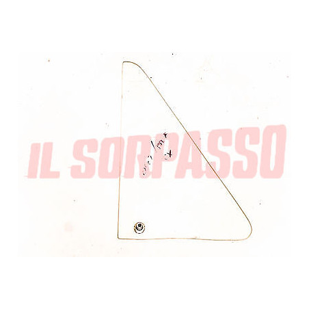 VETRO DEFLETTORE SINISTRO PORTA FIAT 600 T 850 T PULMINO FAMILIARE ORIGINALE