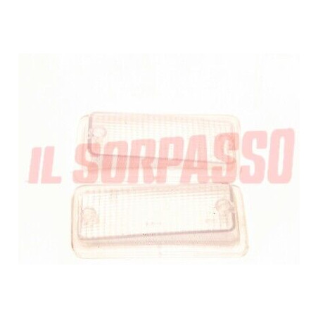 PLASTICHE FANALINI ANTERIORI DESTRO SINISTRO FIAT 126 BIANCHE