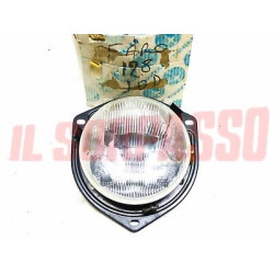 GRUPPO OTTICO FANALE FARO + SUPPORTO FIAT 128 RALLY CARELLO DOPPIA PARABOLA